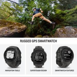 Garmin Instinct E 40mm Outdoor GPS Smartwatch 14 Days of Battery Life, Charcoal Garmin