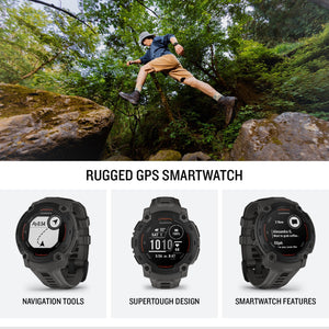 Garmin Instinct E 45mm, Outdoor GPS Smartwatch 16 Days Battery Life, Charcoal Garmin