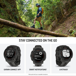 Garmin Instinct E 45mm, Outdoor GPS Smartwatch 16 Days Battery Life, Charcoal Garmin