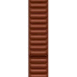 Apple Watch Band - Leather Link 45mm - Umber - S/M