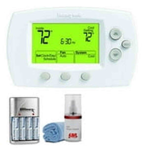 Honeywell TH6220 FocusPro 6000 5-1-1 Programmable Thermostat Kit with 4 AA Batteries Honeywell