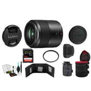 Panasonic Lumix G Macro 30mm f/2.8 ASPH. MEGA O.I.S. Lens with Memory Card International Model Panasonic