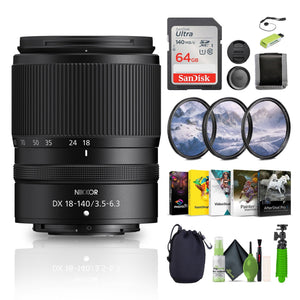Nikon NIKKOR Z DX 18-140mm f/3.5-6.3 VR Compact Zoom Lens 20104 Bundle Nikon