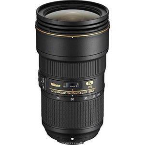 Nikon 24-70mm f/2.8E VR AF-S ED Nikkor Zoom Lens - Reconditioned Nikon