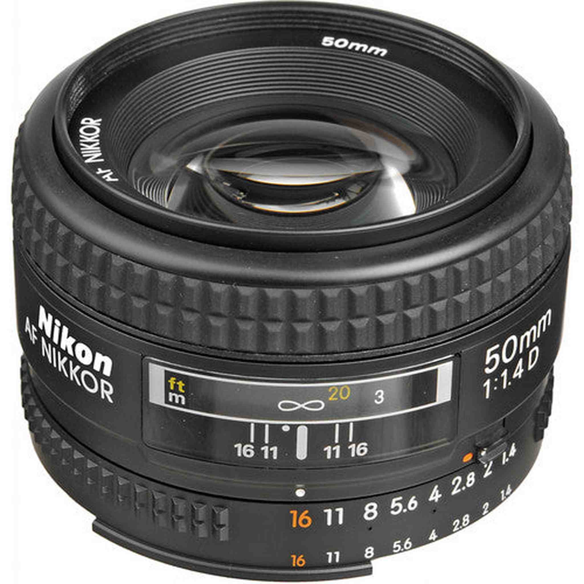Nikon AF NIKKOR 50mm f/1.4D Lens INTL Model Includes Case and Filter Kits Bundle Nikon