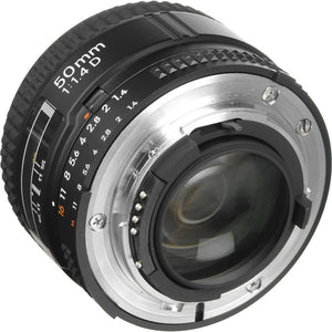 Nikon AF 50mm f/1.4D Compact Prime Lens 1902 Intl Model Bundle - Reconditioned Nikon