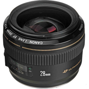 Canon EF 28mm f/1.8 USM Lens 2510A003 + Filter Kit + Cap Keeper - Bundle Canon