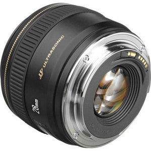 Canon EF 28mm f/1.8 USM Lens 2510A003 + Filter Kit + Cap Keeper - Bundle Canon
