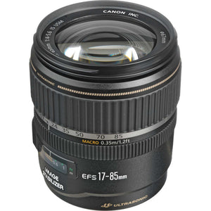 Canon EF-S 17-85mm f/4-5.6 IS USM Lens with Filter kit + Cleaning Kit + More Canon