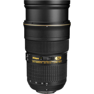 Nikon AF-S NIKKOR 24-70mm f/2.8G ED Lens 2164 + 64GB Memory Card + Filter Kit - Bundle Nikon