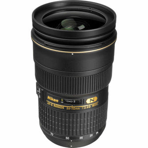 Nikon AF-S NIKKOR 24-70mm f/2.8G ED Lens 2164 + 64GB Memory Card + Filter Kit - Bundle Nikon