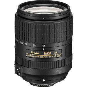 Nikon AF-S DX NIKKOR 18-300mm f/3.5-6.3G ED VR Lens 2216 + 64GB Memory Card - Bundle Nikon