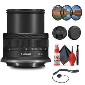 Canon RF-S 18-45mm f/4.5-6.3 IS STM Lens with 64GB Extreme Pro Card + More Canon