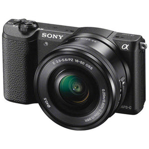 Sony a5100 16-50mm Mirrorless Digital Camera with 3-Inch Flip Up LCD Black - International Version No Warranty EBasket