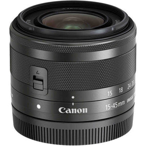 Canon EF-M 15-45mm f/3.5-6.3 IS STM Zoom Lens Graphite 0572C002 - Bundle Canon