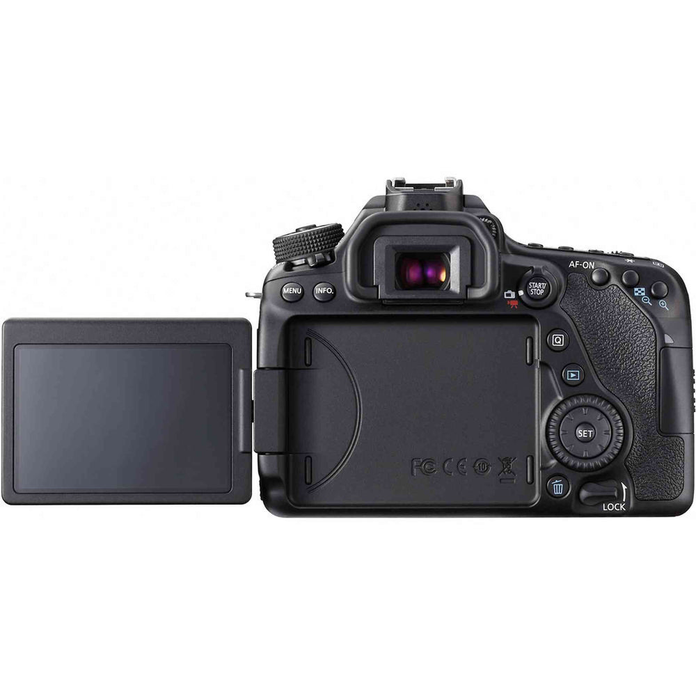 Canon EOS 80D DSLR Camera (1263C004) + 4K Monitor + Canon EF 50mm + More