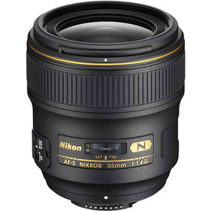 Nikon AF-S NIKKOR 35mm f/1.4G Lens Includes Filter Kits and Tripod Intl Model Bundle Nikon