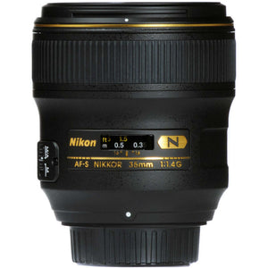 Nikon AF-S 35mm f/1.4G Wide-Angle Prime Lens 2198 Intl Model Bundle Nikon