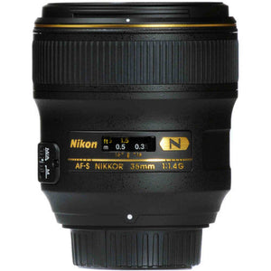 Nikon AF-S NIKKOR 35mm f/1.4G Lens Includes Filter Kits and Tripod Intl Model Bundle Nikon