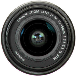 Canon EF-M 15-45mm f/3.5-6.3 IS STM Zoom Lens Graphite 0572C002 - Bundle Canon