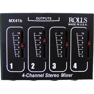 Rolls MX41b Stereo Four Channel Passive Mixer Bundle rolls