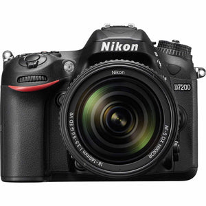 Nikon D7200 Digital Camera with 18-140mm VR Lens 1555 + 64GB Card + Bag Intl - Reconditioned Nikon