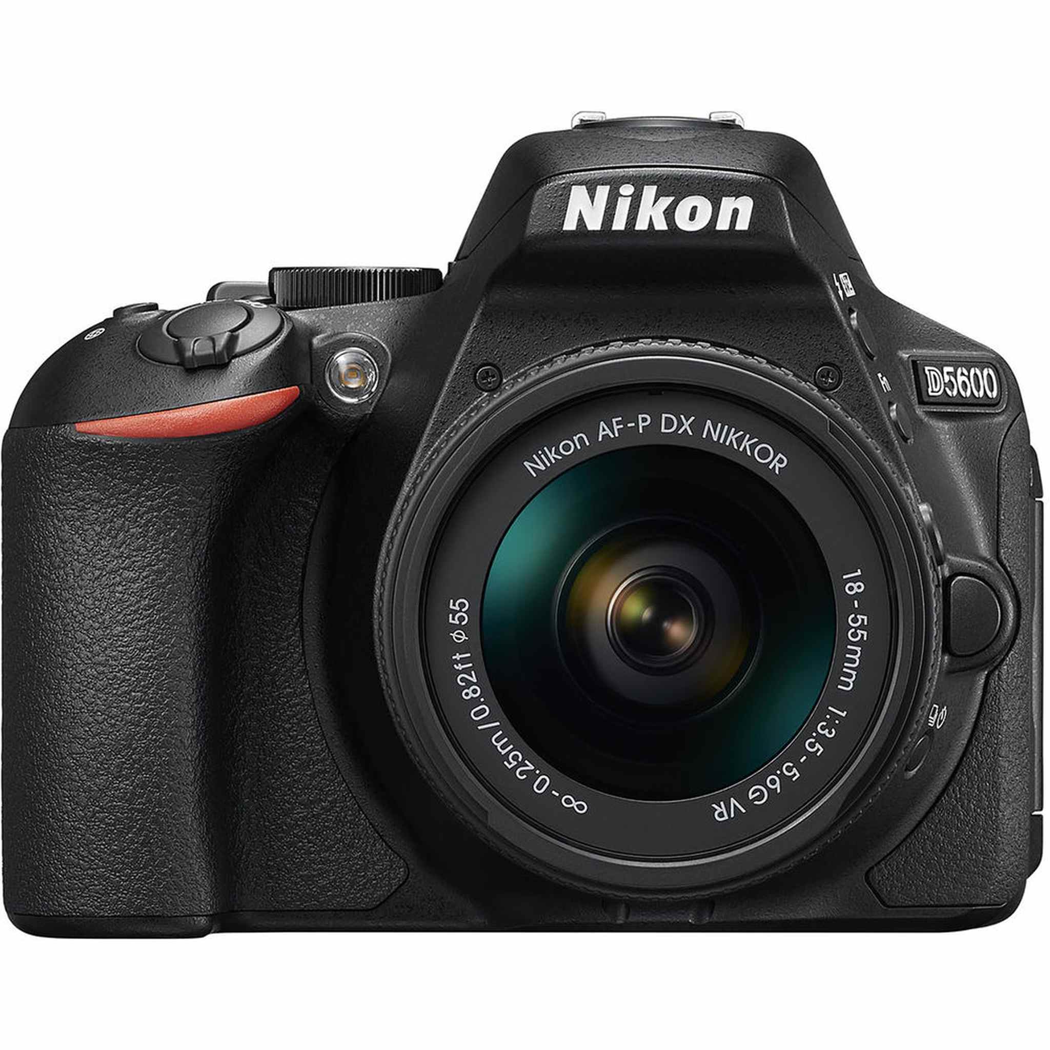Nikon D5600 Digital Camera with Dual Lenses 1580 + 55/58mm UV Filters Intl Nikon