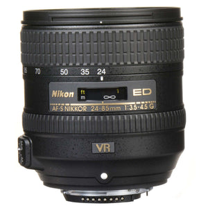 Nikon AF-S NIKKOR 24-85mm f/3.5-4.5G ED VR Lens 2204 + 64GB Memory Card + Filters - Bundle - Reconditioned Nikon