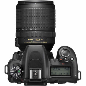 Nikon D7500 Digital Camera with 18-140mm VR Lens 1582 + 64GB Card + Bag Intl - Reconditioned Nikon