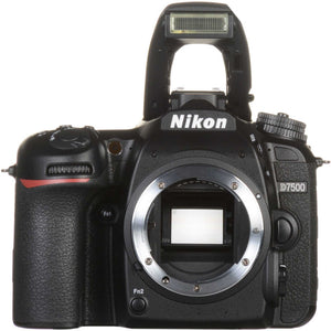 Nikon D7500 Digital Camera with 50mm f/1.4G Lens 1581 + 64GB Card + Bag Intl - Reconditioned Nikon