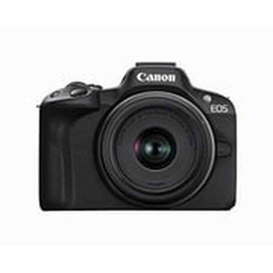 Canon EOS R50 Mirrorless Vlogging Camera Black w/RF-S18-45mm F4.5-6.3 is STM Lens, 24.2 MP, 4K Video, Subject Detection & Tracking, Compact, Smartphone Connection, Content Creator Canon