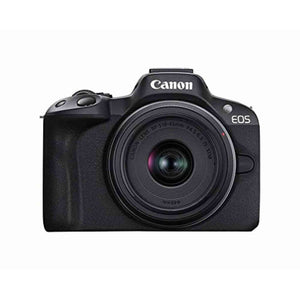 Canon EOS R50 Mirrorless Vlogging Camera Black w/RF-S18-45mm F4.5-6.3 is STM Lens, 24.2 MP, 4K Video, Subject Detection & Tracking, Compact, Smartphone Connection, Content Creator Canon
