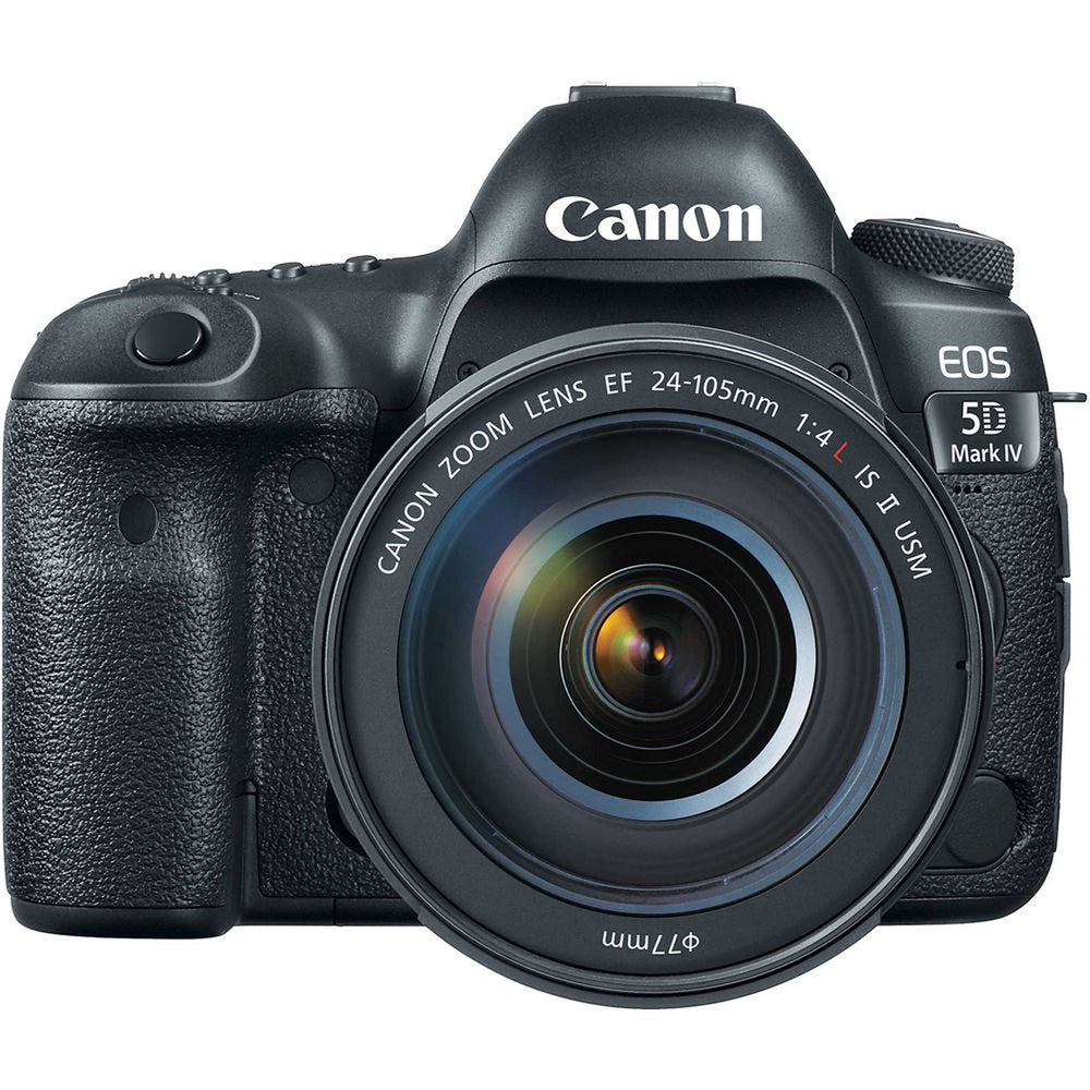 Canon EOS 5D Mark IV Camera W/ 24-105mm f/4L II Lens 1483C010 - Basic Bundle