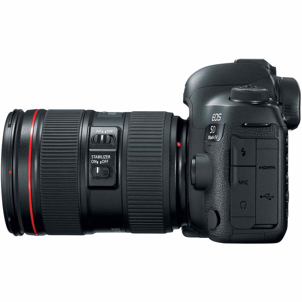 Canon EOS 5D Mark IV Camera W/ 24-105mm f/4L II Lens 1483C010 - Basic Bundle