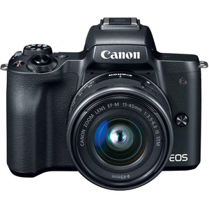 Canon EOS M50 Mirrorless Camera W/ 15-45mm Lens Black 2680C011 - Pro Bundle Canon Intl.