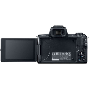 Canon EOS M50 Mirrorless Camera W/ 15-45mm Lens Black 2680C011 - Pro Bundle Canon Intl.