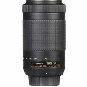 Nikon AF-P DX 70-300mm f/4.5-6.3G ED VR Lens 20062 Intl Model Bundle Nikon