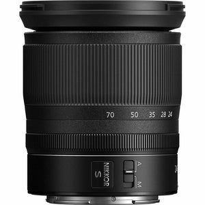 Nikon NIKKOR Z 24-70mm f/4 S Lens 20072 + 64GB Memory Card + Filter Kit + BackPack - Bundle Nikon