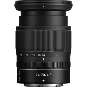 Nikon NIKKOR Z 24-70mm f/4 S Lens 20072 + 64GB Memory Card + Filter Kit + BackPack - Bundle Nikon