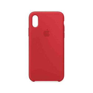 Apple Silicone Case for iPhone Xs - Red Apple