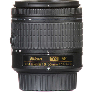 Nikon AF-P DX 18-55mm f/3.5-5.6G VR Lens 20059 Intl Model Bundle - Reconditioned Nikon