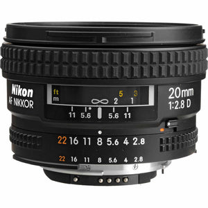 Nikon AF 20mm f/2.8D Wide-Angle Prime Lens 1913 Intl Model Bundle Nikon