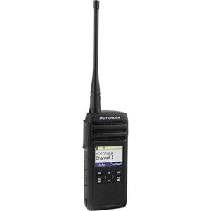 Motorola DTR700 900 MHz Digital 2-Way Radio 50 Channels + 4 x Motorola HKLN4604 Earpiece 4-Pack Motorola Solutions