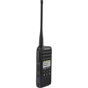 Motorola DTR700 900 MHz Digital 2-Way Radio 50 Channels + 2 x HKLN4606 Remote Speaker Mic 2-Pack Motorola Solutions