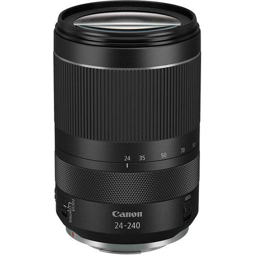 Canon RF 24-240mm f/4-6.3 IS USM Lens (3684C002) with Bundle Includes: 9PC Filter Kit, Sandisk Extreme Pro 64gb + More