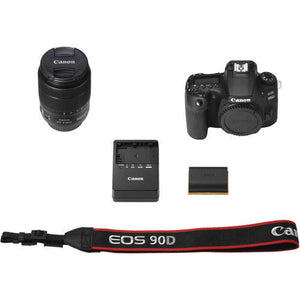 Canon 90D Digital SLR Camera with 18-135 is USM Lens International Model - Used Canon