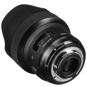 Sigma 14mm f/1.8 DG HSM Art Lens for Nikon F with Backpack, Tripod, and 64GB SD SIGMA