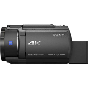 Sony FDR-AX43 UHD 4K Handycam Camcorder + 4K Monitor + 2 x 64GB Cards + More
