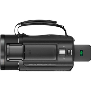 Sony FDR-AX43 UHD 4K Handycam Camcorder + 4K Monitor + 2 x 64GB Cards + More