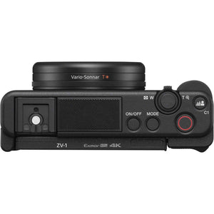 Sony ZV-1 Digital Camera Black + 64GB Card + Case + Tripod + Cleaning Kit Sony